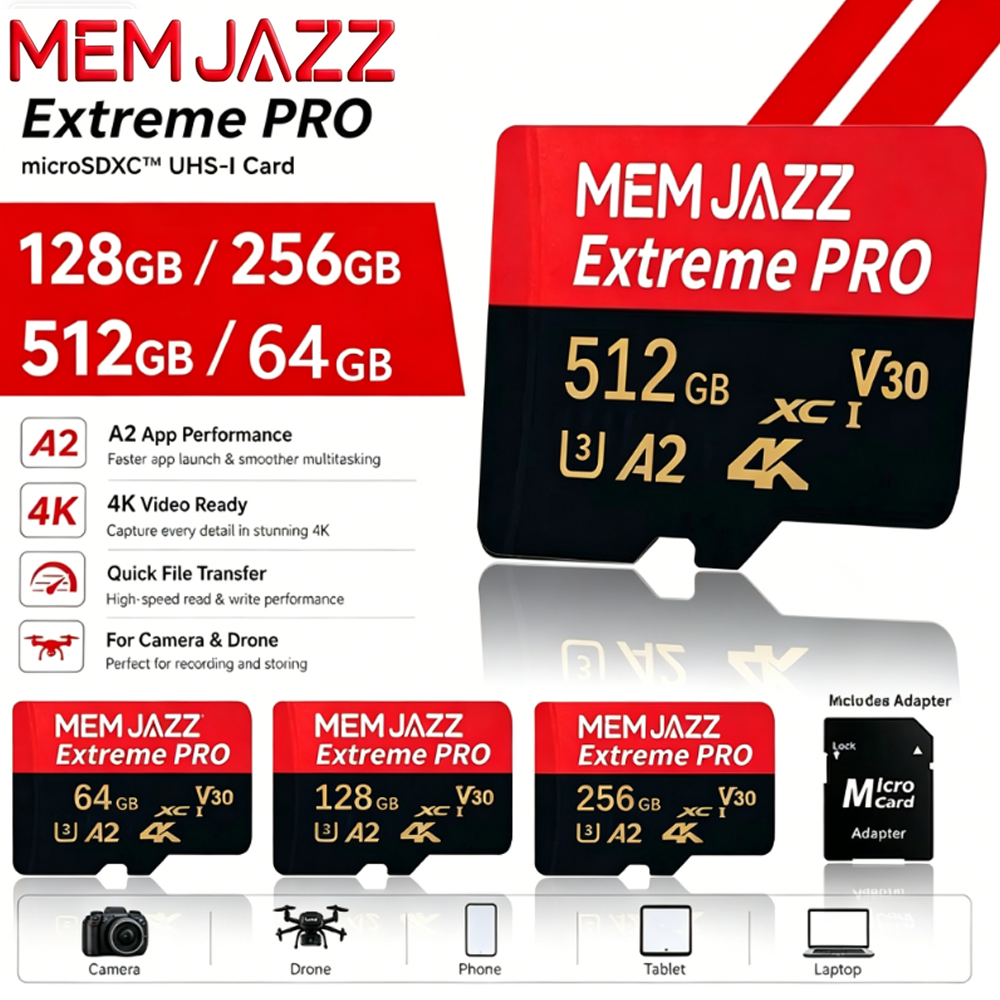Microsd Card Tablet - 32GB 64GB 128GB 256GB 512GB SD