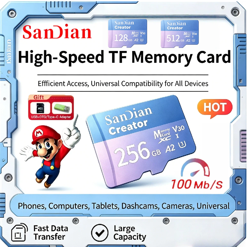 Microsd Card Tablet - Mini SD Memory Card 128GB 256GB