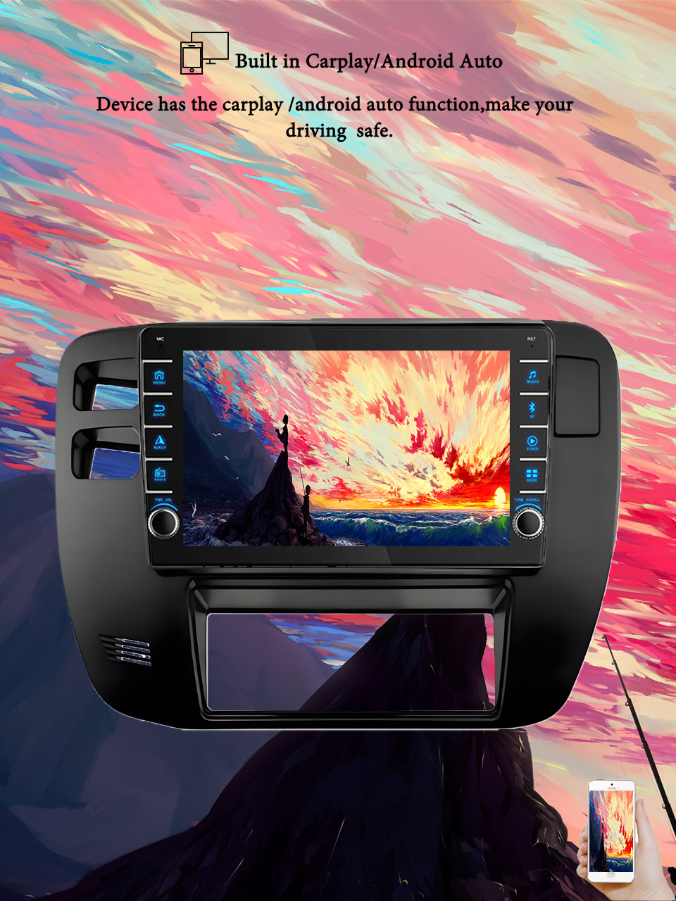 Tablet Danish Mobile & Accessories Faisalabad - 8G+128G Android 14 For Nissan Patrol