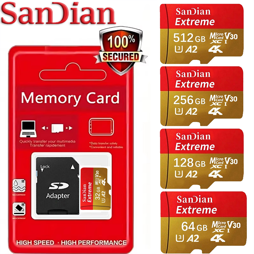 Microsd Card Tablet - High-Speed Memory Card 256GB 512GB SD