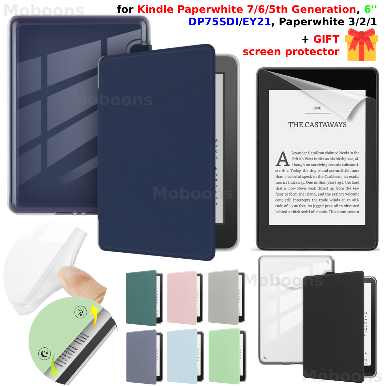 For Kindle Paperwhite 7/6/5th  – обзор и цена Kindle Tablet Accessories