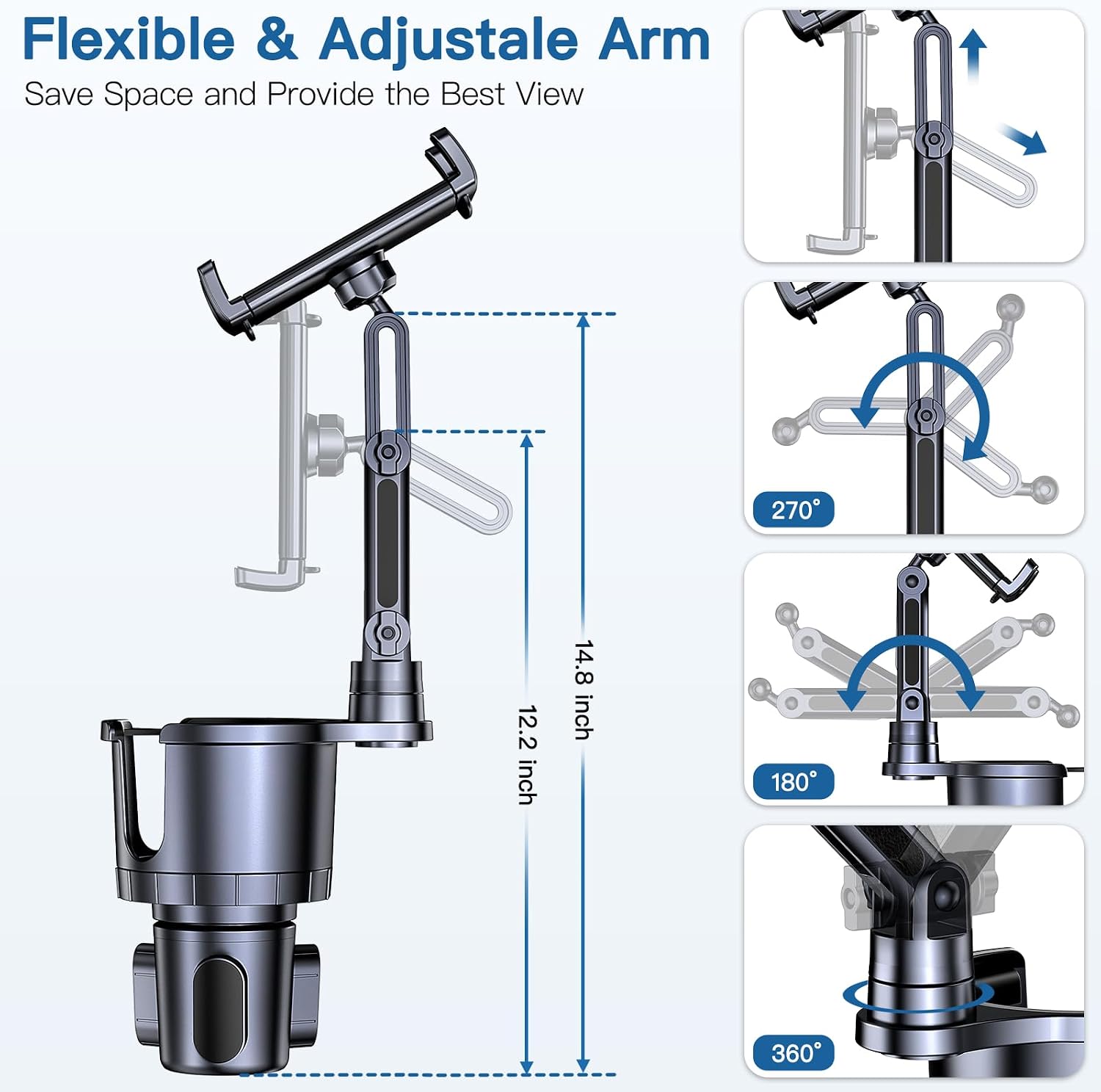 Cup Holder Phone Tablet Mount, – обзор и цена Tablet Accessories Must Have