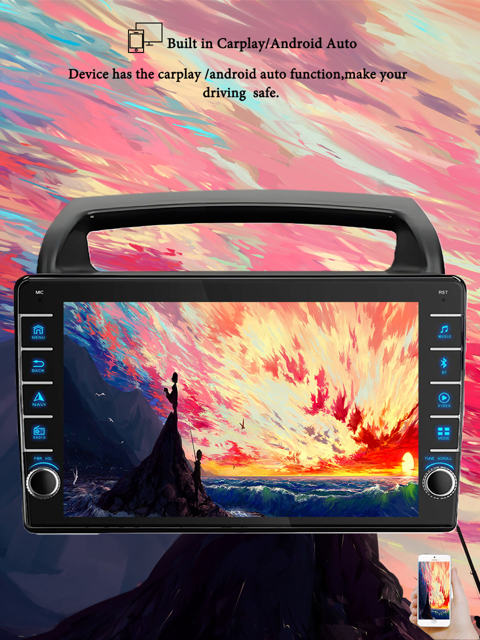 8G+128G Android 14 For Kia Car – обзор и цена Tablet Danish Mobile & Accessories Faisalabad