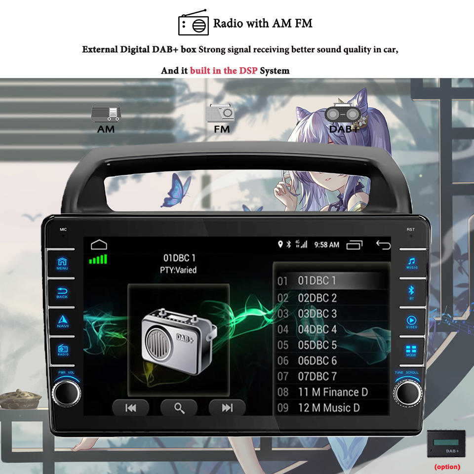 8G+128G Android 14 For Kia Car – обзор и цена Tablet Danish Mobile & Accessories Faisalabad