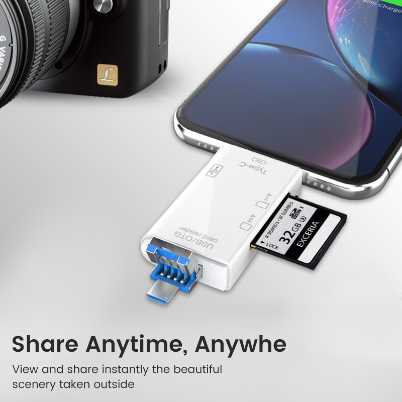 USB 3.0 Card Reader 6 in 1 OTG – обзор и цена Tablet Accessories For Reading