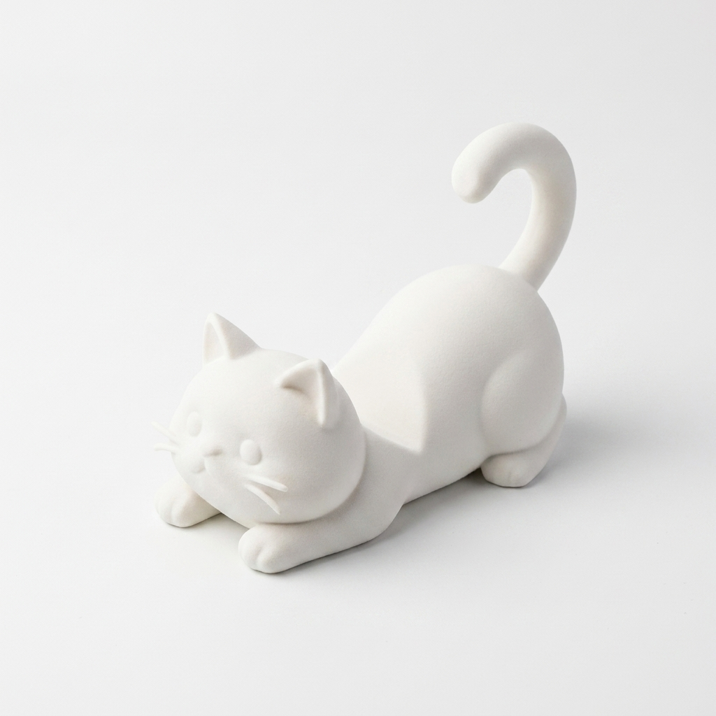 3D Printed Cat Figurine Device – обзор и цена Tablet Stand Accessories