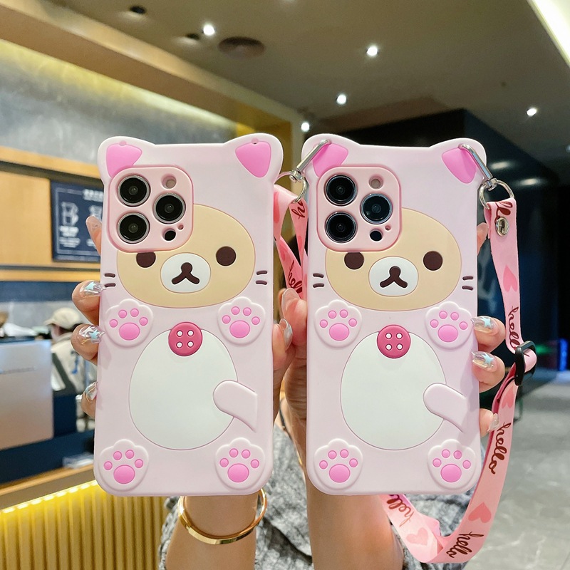 3D Cute Rilakkuma Bear For Sam – обзор и цена Tablet S9 Fe Accessories