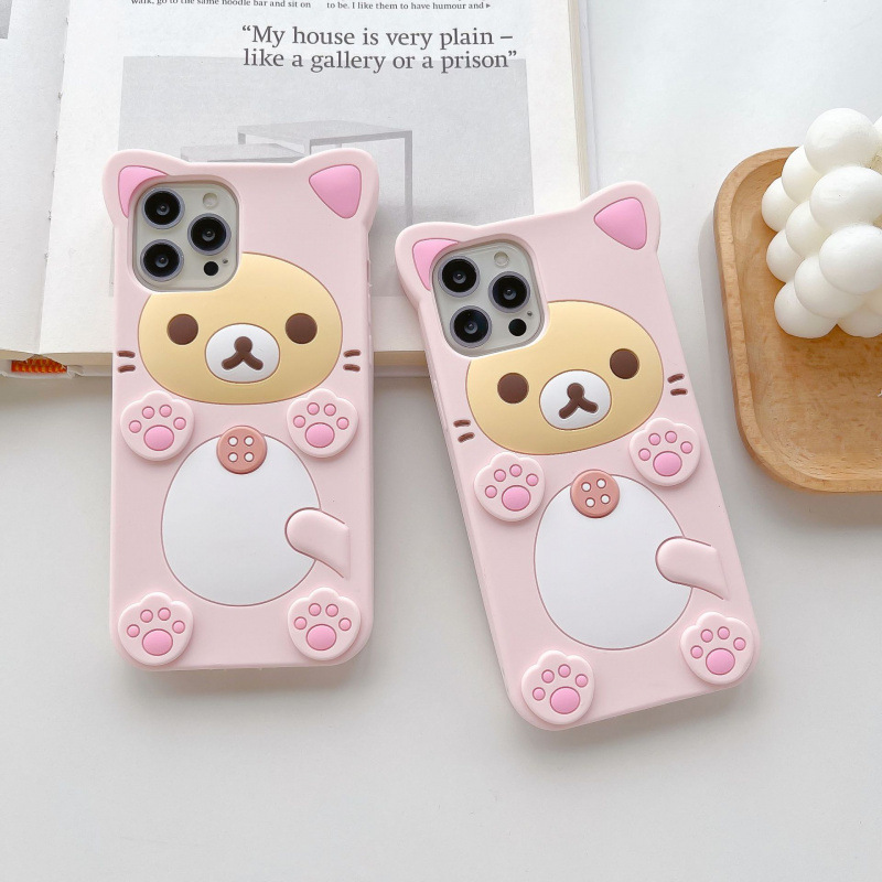 3D Cute Rilakkuma Bear For Sam – обзор и цена Tablet S9 Fe Accessories