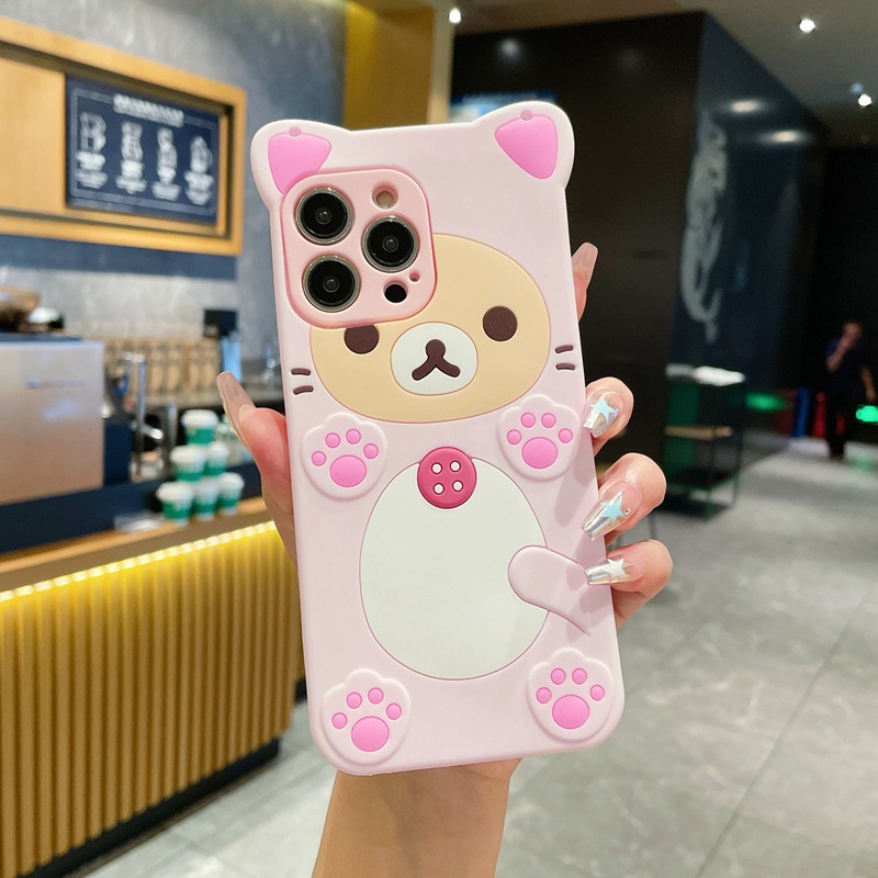 3D Cute Rilakkuma Bear For Sam – обзор и цена Tablet S9 Fe Accessories
